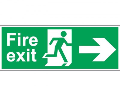 FIRE EXIT ARROW RIGHT SIGN – Safetyfirst Group (Pvt) Ltd.